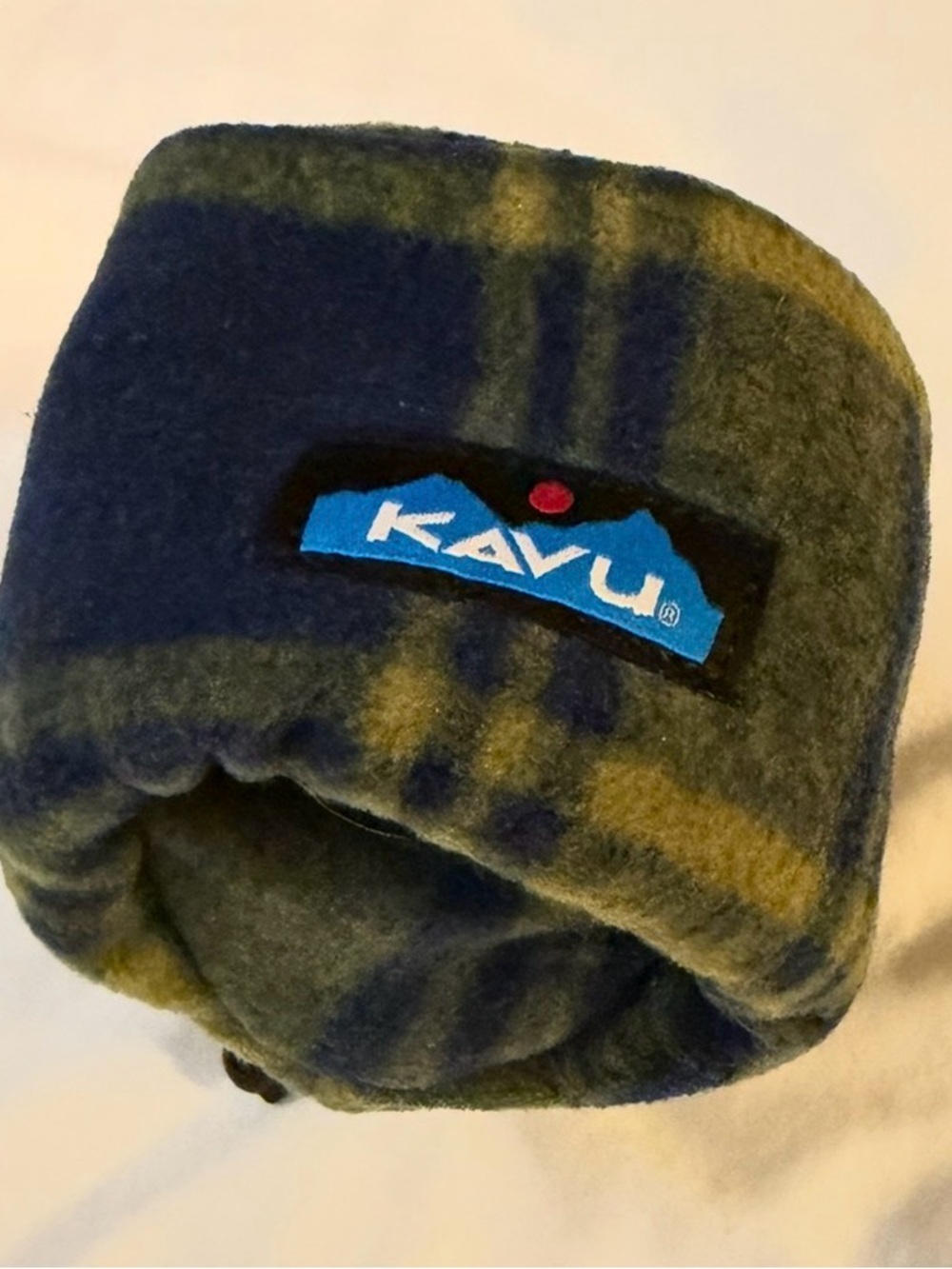Kavu drink not in Olive Green & Navy Plaid